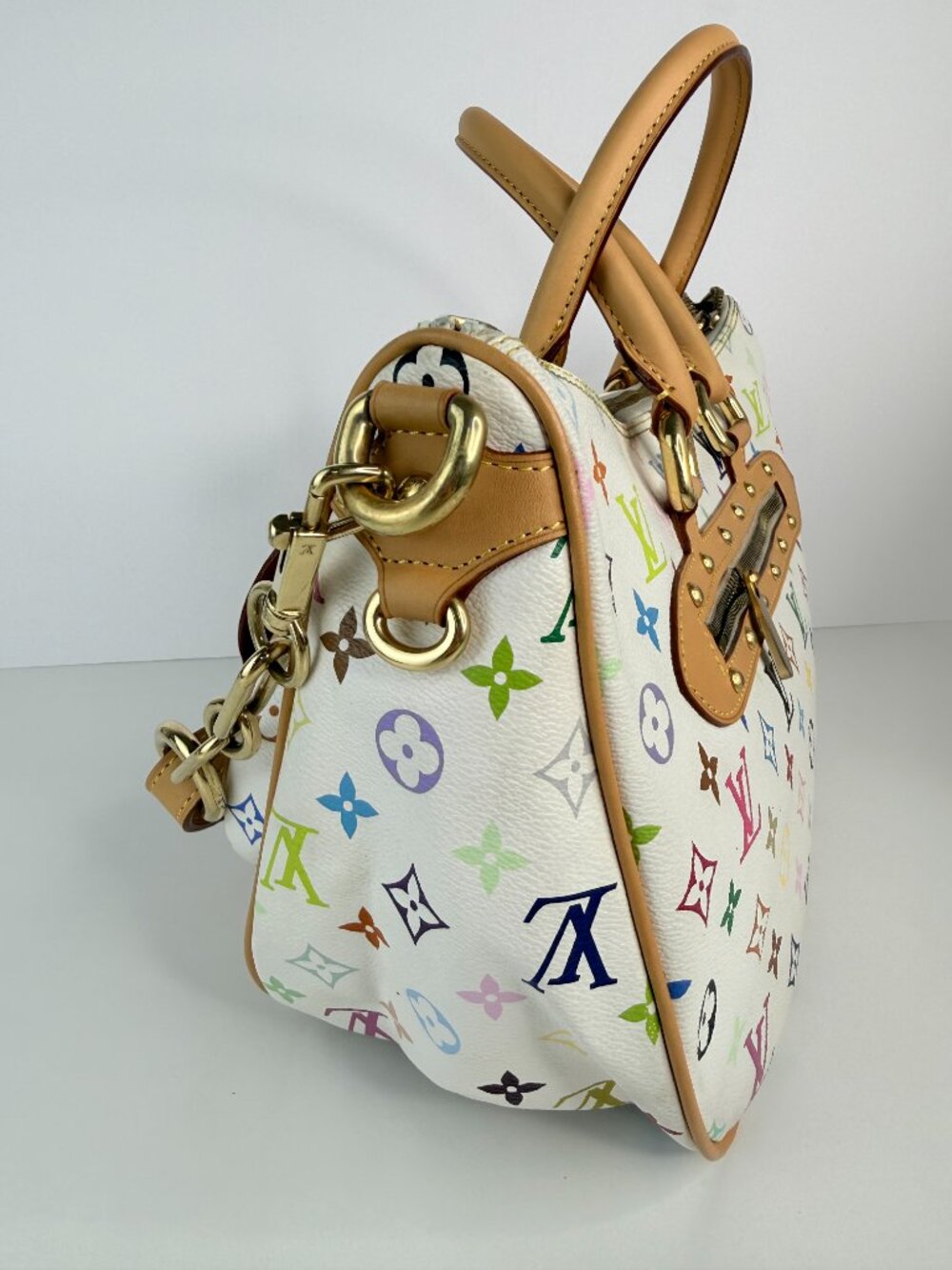 louis vuitton beverly MM monogram multicolor white - Picture 8 of 12